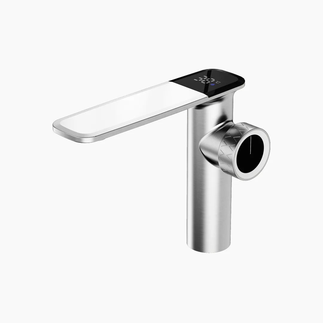 11 1101 Single-Lever Basin Mixer — Solid Brass, Chrome