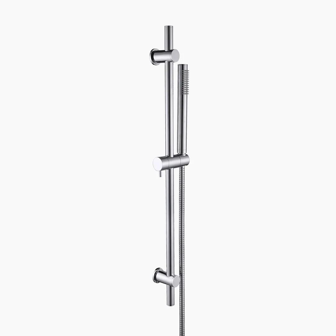 82859 Sliding Rain Shower Set — Brass Column with Hand Shower
